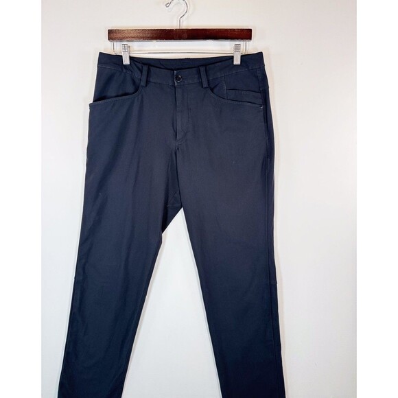 Lululemon Mens Pants Blue ABC Warpstreme Relaxed Straight Chino 5 Pocket 31x31 - Picture 4 of 10